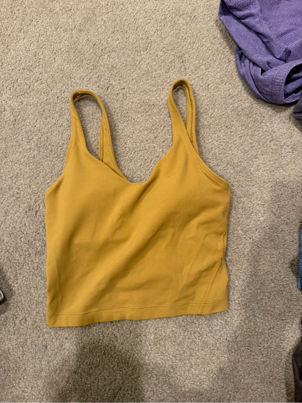 Lululemon Yellow Women's Tank Top